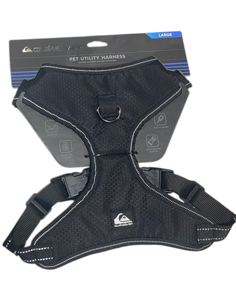 pet utility harness reflective padded for comfort build in handle quick release buckles