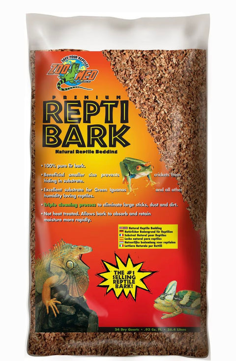 Zoo Med Premium Repti Bark Natural Fir Reptile Bedding, 24-qt bag