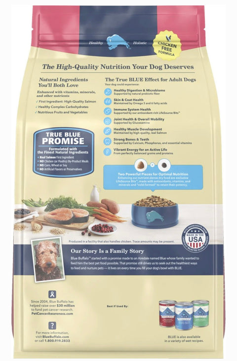Blue Buffalo Life Protection Formula Adult Salmon & Brown Rice Recipe Dry Dog Food, 30-lb bag