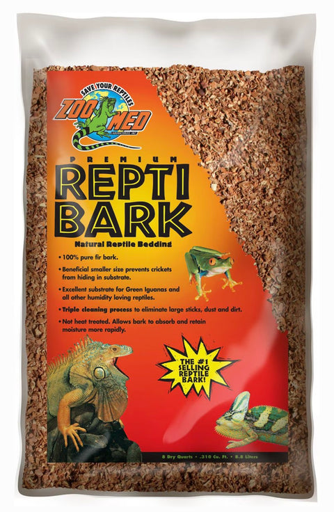 Zoo Med Premium Repti Bark Natural Fir Reptile Bedding, 8-qt bag