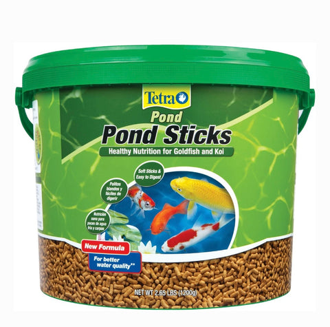 Tetra Pond Sticks Goldfish & Koi Fish Food, 2.65-lb bucket