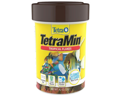 TetraMin Nutritionally Balanced Tropical Flake Food for Tropical Fish, 0.42 oz