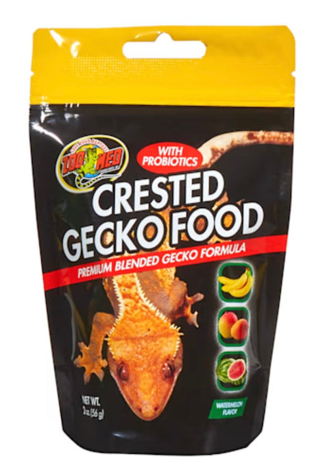 Zoo Med Crested Gecko Food Premium Blended Watermelon Dry Food 2 oz