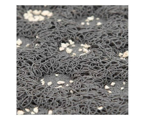 Catit Cat Litter Mat Rectangle Non-Slip Litter Trapping Mat Soft & Comfortable, Easy to Clean for All Cat Litter Types – Large 23.5x35.5