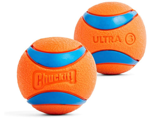 Chuckit! Ultra Ball Dog Toy, Balls for Dogs to Fetch, Durable Rubber, Small 2-inch, Pack of 2