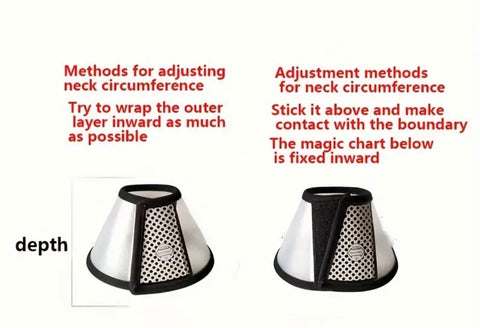 Pet Protective Cone - PP Material Dog Grooming Collar, Bath Anti-Scratching Head Cover, Cat Safety Gear, Veterinary Use - For Dogs & Cats - Suitable for Post-Surgery Recovery & Grooming