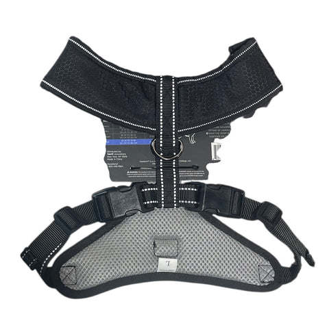 pet utility harness reflective padded for comfort build in handle quick release buckles