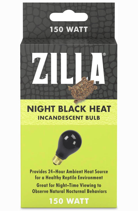 Zilla Night Black Incandescent Reptile Terrarium Lamp, 150-watt