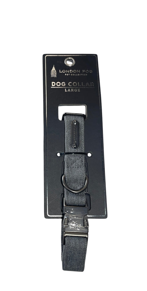 london fog collar gray large