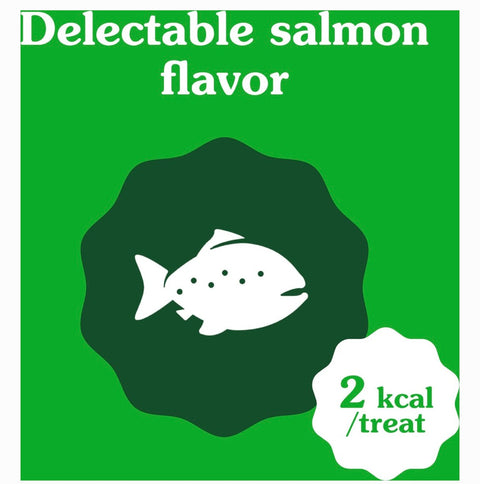 Greenies Feline SmartBites Healthy Skin & Fur Natural Salmon Flavor Soft & Crunchy Adult Cat Treats, 2.1-oz bag