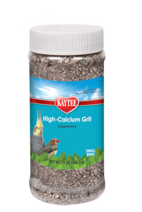 Kaytee High Calcium Grit Supplement Jar for Small Pet Birds, 21 oz.