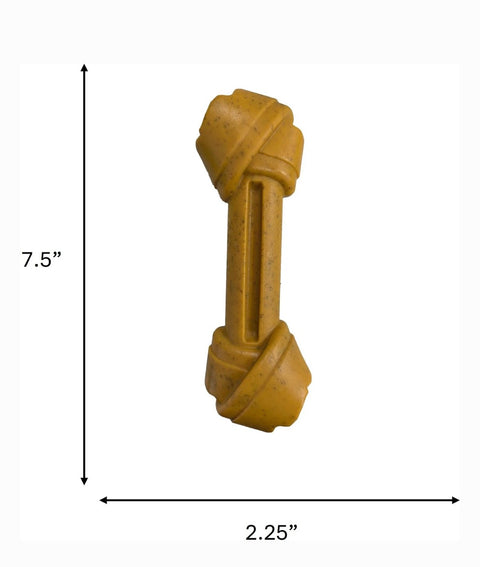Spot Ethical Products Spot Bambone Eco Knot Bone Peanut Butter Dog Toy, 7.5-in