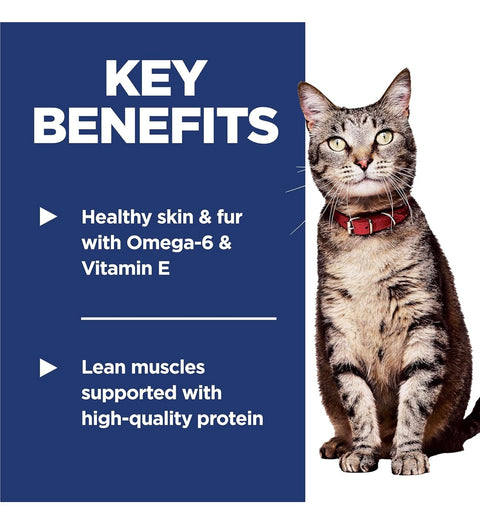 Hill's Science Diet Adult 1-6, Adult 1-6 Premium Nutrition, Dry Cat Food, Salmon & Brown Rice, 3.5 lb