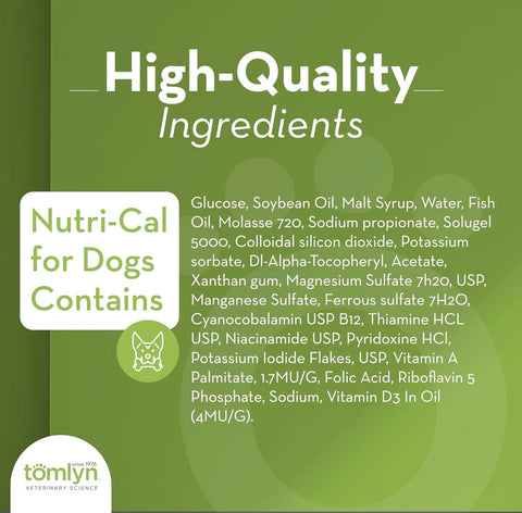 Tomlyn Nutri-Cal Malt-Flavored High-Calorie Nutritional Gel for Dogs, 4.25oz
