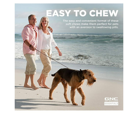 GNC Essentials Dog Multivitamin Soft Chews - 60 ct Salmon Oil Dog Supplement Immune Booster - Bacon Flavor Chewable Dog Multivitamin with Vitamins and Minerals