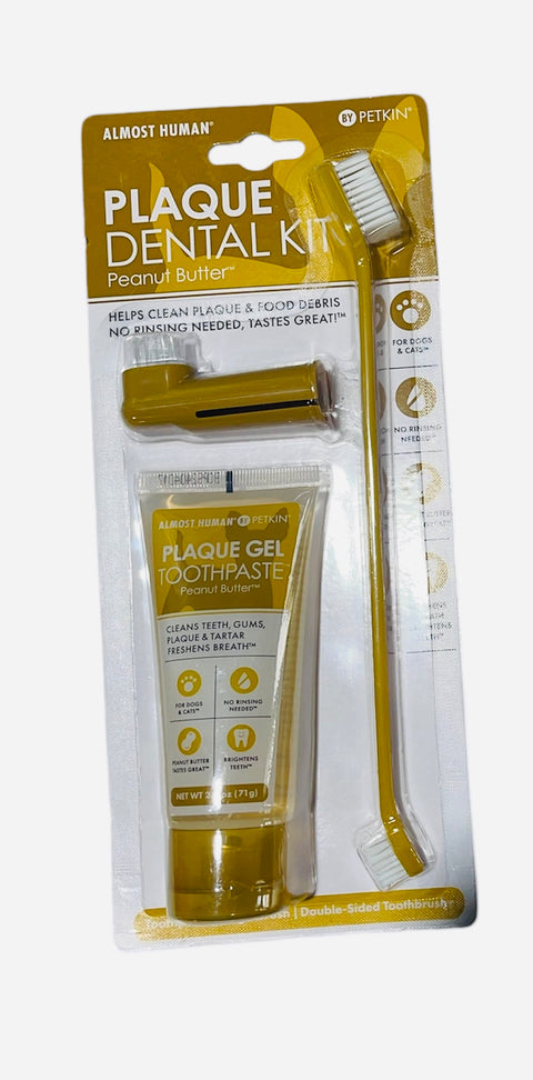 almost human plaque dental kit peanut butter