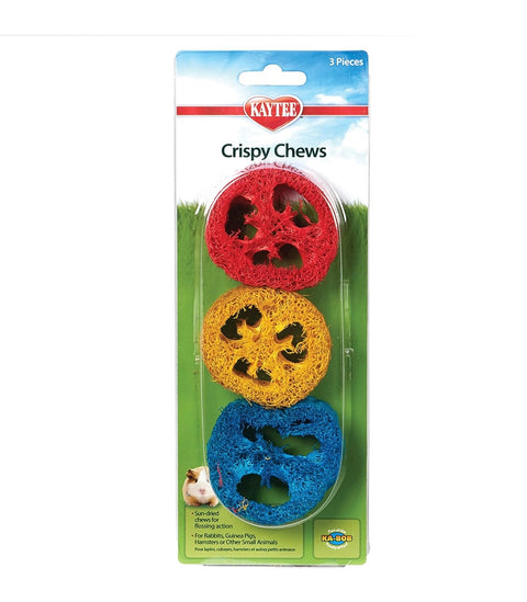 Kaytee Crispy Chews 3-pack For Pet Rabbits, Chinchillas, Guinea Pigs, Rats and Other Small Animals