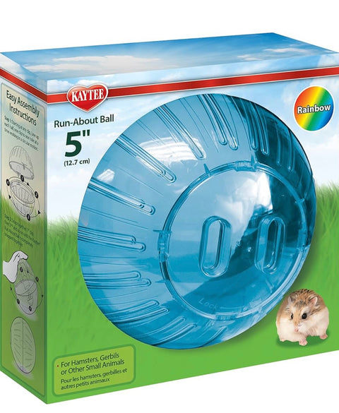 Kaytee 5" blue Color Run-About Exercise Ball For Pet Dwarf Hamsters & Mice