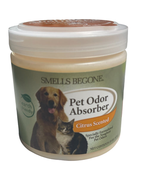smells be gone pet odor absorber citrus scented 15 oz