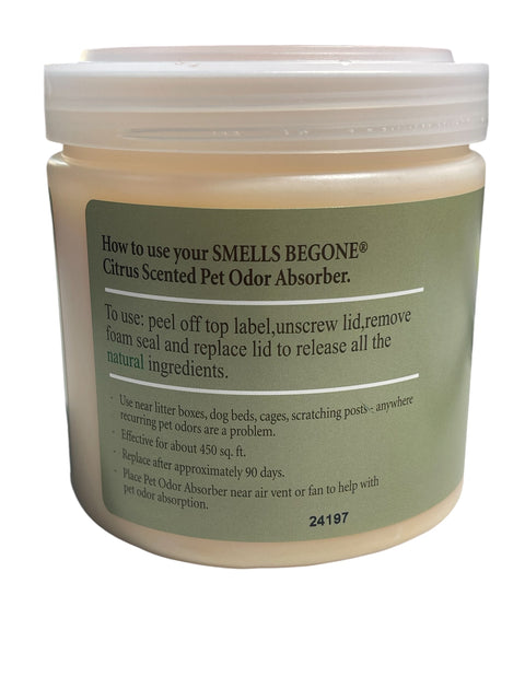 smells be gone pet odor absorber citrus scented 15 oz