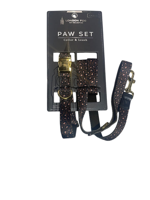 london fog paw set collar and leash