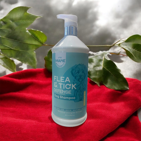 the mane authority for flea and tick shampoo oatmeal 32 flo