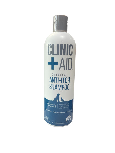 clinic aid anti itch shampoo 16 flo at