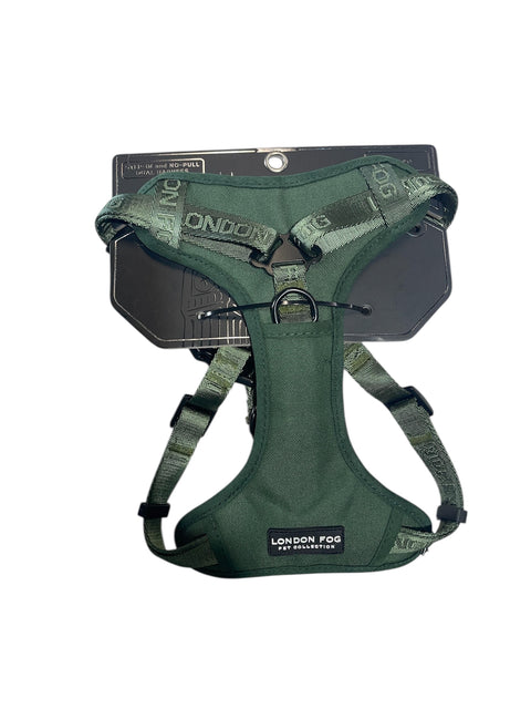 london fog dog harness dark green