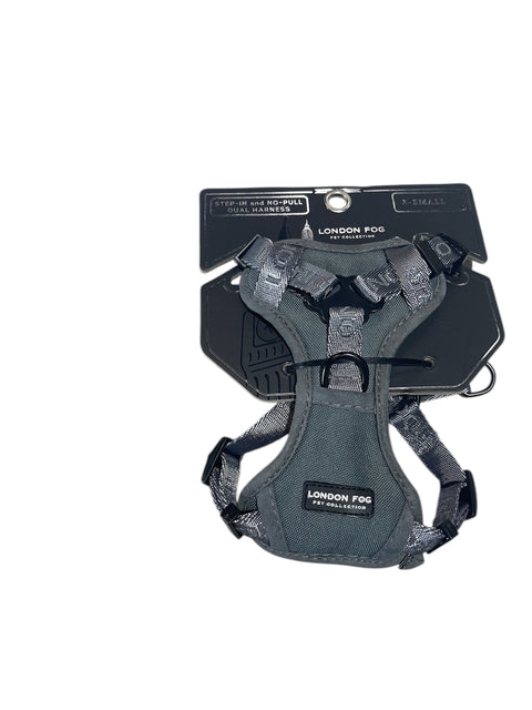 london fog dog harness gray color