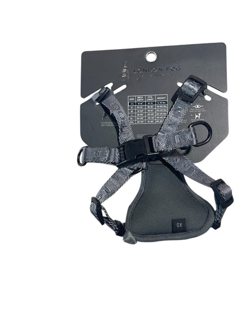 london fog dog harness gray color