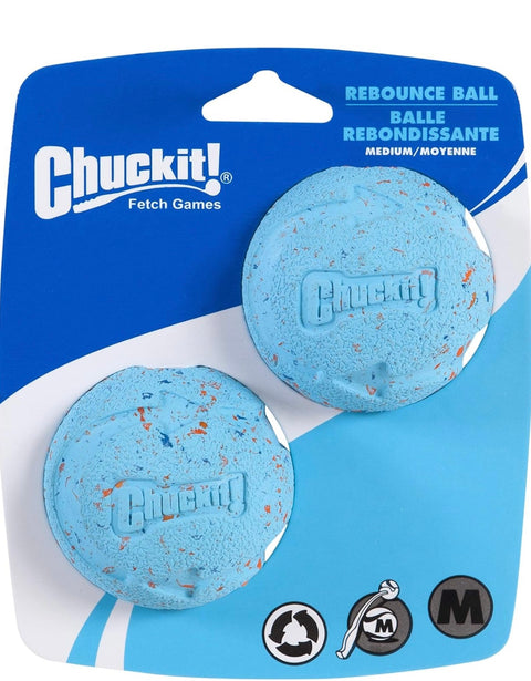 Chuckit! Medium Rebounce Ball 2.5", 2 Pack, Blues & Purples (20320)