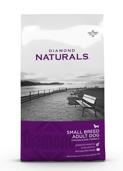 Diamond Naturals Small Breed Chicken and Rice Formula Adult Dry Dog Food with Protein from Real Chicken, Healthy Fats, Probiotics and Essential Nutrients for Small Breed Dogs 6lb