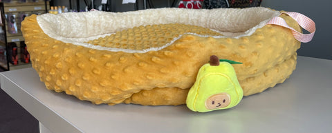 yellow donut ped bed