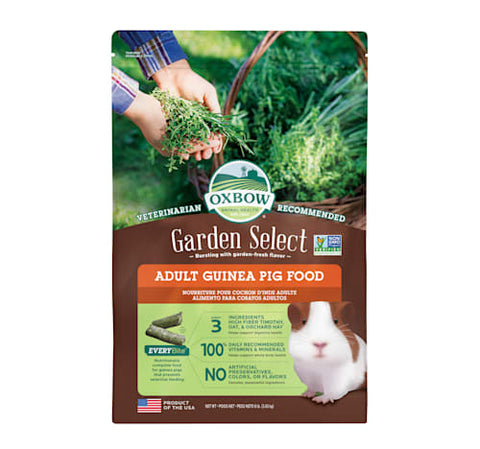 oxbow garden select adult guinea pig food 4lbs