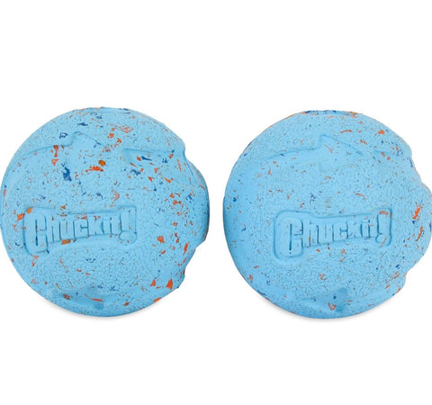 Chuckit! Medium Rebounce Ball 2.5", 2 Pack, Blues & Purples (20320)