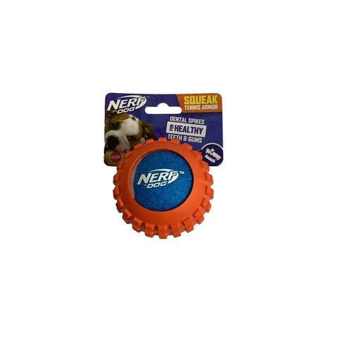 Nerf Dog - Squeak Tennis Armor Ball ~ Dog Toy