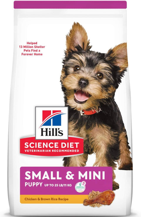 Hill's Science Diet Small Paws Chicken Meal, Barley & Brown Rice Recipe Dry Puppy Food, 4.5 lbs., Bag