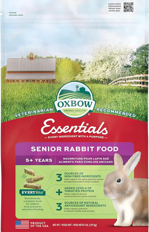 Oxbow Animal Health Essentials Senior Rabbit Food - 4 lb