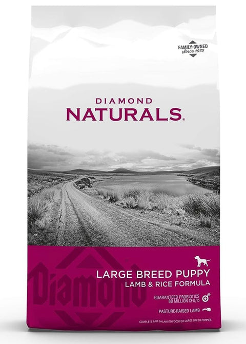 Diamond Naturals Large Breed Puppy Real Lamb Recipe Premium Dry Dog Food, 6 lb