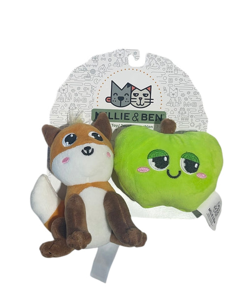 millie and ben dog toy foxy apples