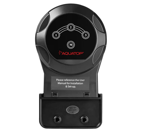 Aquatop Automatic Everyday Fish Feeder, Aquarium Auto Feeder for Freshwater and Saltwater Tanks, 1-3 Feedings Per Day, Adjustable Portions, 2 Feeding Drums, ATF-03