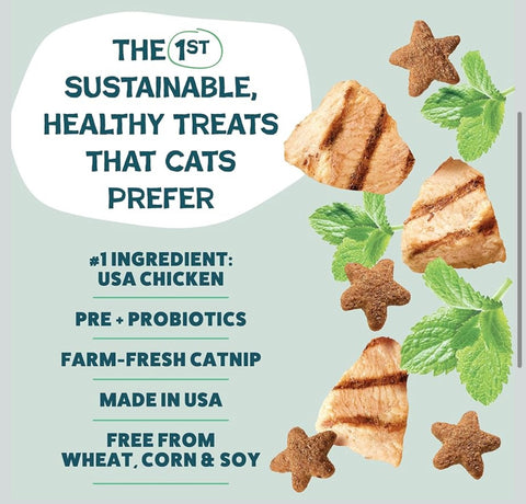 Shameless Pets Digestive Health Catnip Chicken Crunchy Cat Treats