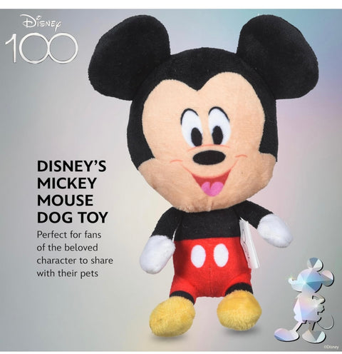 Mickey Mouse Plush Squeaky Dog Toy 6in | Disney Dog Toys | Plush Squeaker Toy for Dogs Inspired by Mickey Mouse, Disney Mickey and Friends