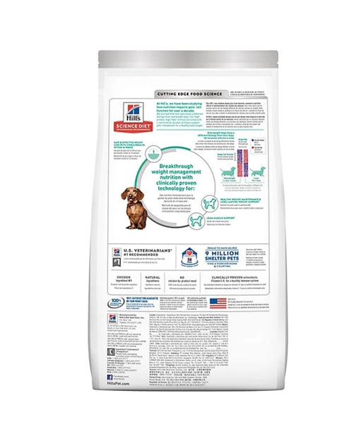 Hill's Science Diet Small and Mini Breed Adult Perfect Weight Chicken Recipe Dry Dog Food4 lbs