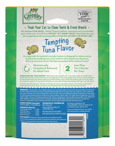 Greenies Adult Dental Cat Treat, Tempting Tuna Flavor4.6 oz