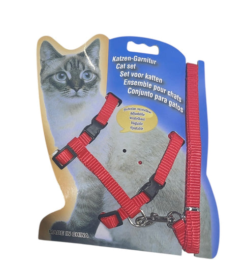 cat harness with leash adjustable