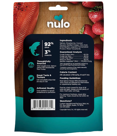 Nulo Premium Jerky Strips Dog Treats, Grain-Free High Protein Jerky Strips made with BC30 Probiotic to Support Digestive & Immune Health
