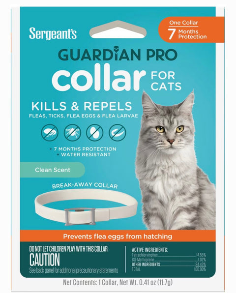 Sergeant's Guardian Pro Flea & Tick Cat Collar