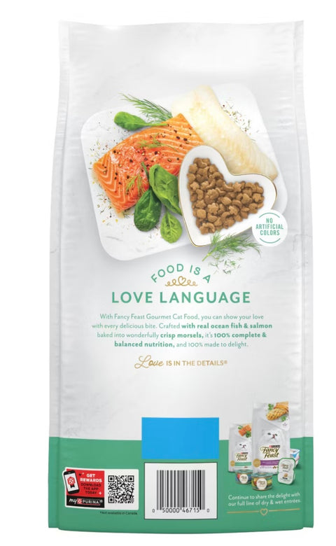 Purina Fancy Feast with Ocean Fish, Salmon & Garden Greens Adult Gourmet Dry Cat Food 3 lbs