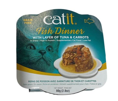 cattit fish dinner with layers of tuna and carrots 2.8 oz